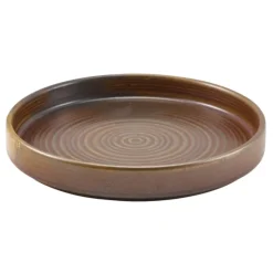 Terra Porcelain Rustic Kobber Præsentationsfad 18 cm
