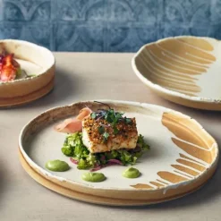 Terra Roko Sand Præsentationstallerken 26cm Genware