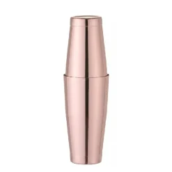 Tin-on-tin Boston shaker 0,6 - 0,8 l rustfrit stål kobberlook