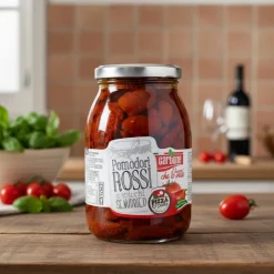 Tomater semi dry blomme kvarte røde 950 g