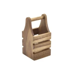 Trækasse Bestikholder i Acacie Træ 10 x 10 x 20cm