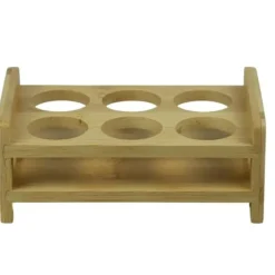 Træ Shotglas Holder til 6 Shots
