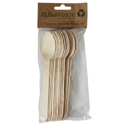 Træskeer 14 cm, pakke á 12 stk.