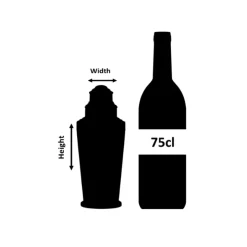 Urban Bar Footed Coley 3 Piece Shaker - Poleret Sølv