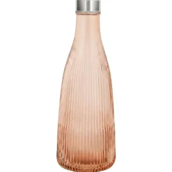 Vandflaske med Låg Bronze Glas 1L H28cm