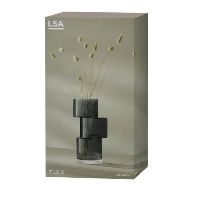 Vase Tier Skifergrå LSA 25,8x13,8x13,8cm