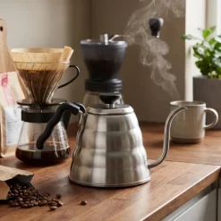 V60 Buono Kaffekedel - 03 - 1,2 l - Sølvgrå