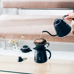 V60 Drip Kedel "Buono" Mat Sort 800ml - Hario