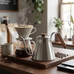 V60 Drip Kedel med træhåndtag - Hario