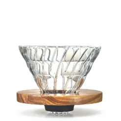 V60 Glas 02 Dripper - Oliventræ