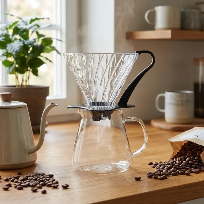 V60 Glasdripper 03 / Sort - Hario