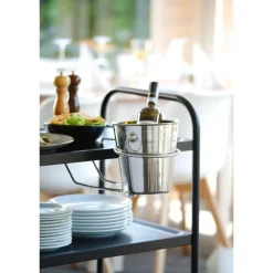 Vinkøler med ringhåndtag 3,3 l rustfrit stål 220x190 mm