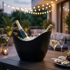 Vinkøler og Champagnekøler Mat Sort 8L