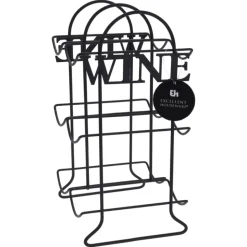 Vinreol i metal 6 flasker