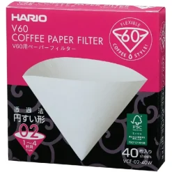 V60 Kaffefiltre - 02 - 40 stk - Hvid