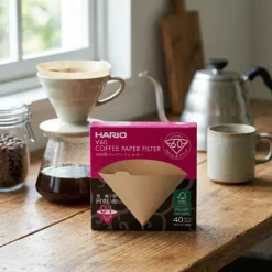 V60 Kaffefiltre - 01 - 40 stk - Ubleget