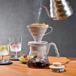 V60 Kaffeserver 02 sæt / Lys grå - Hario
