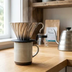 V60 Metal Dripper 02 / Sølv - Hario