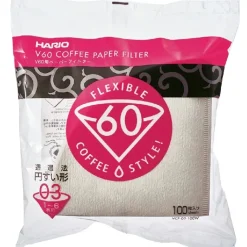 V60 Papirfilter 03 Hvide 100 stk. - Hario