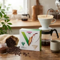 V60 Papirfilter 02 Natur 100 stk. (Æske) - Hario