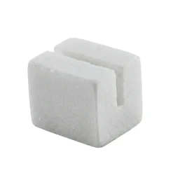 White Marble Sign Holder 3 x 2,5 x 2,5 cm